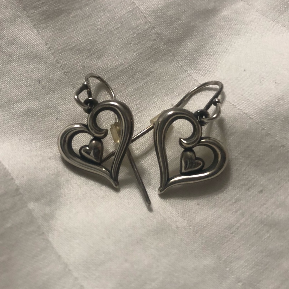 James Avery Joy of My Heart Dangle Earrings Silver